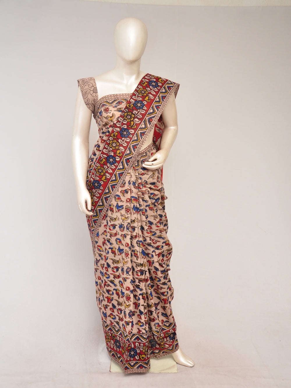 Kalamkari  Cotton Saree  [D80123112]