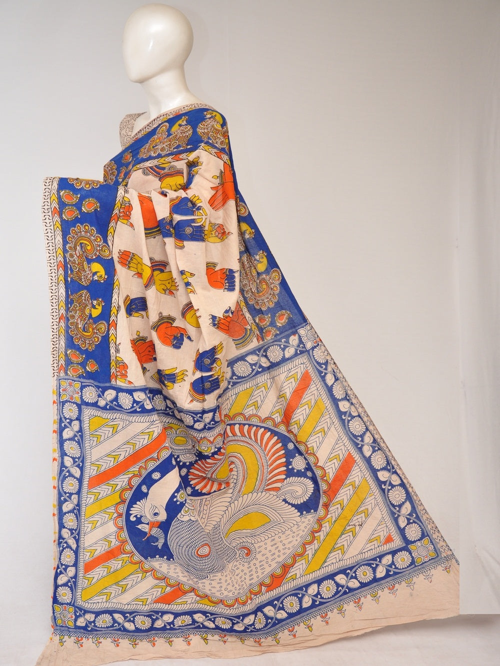 Kalamkari  Cotton Saree  [D80123113]