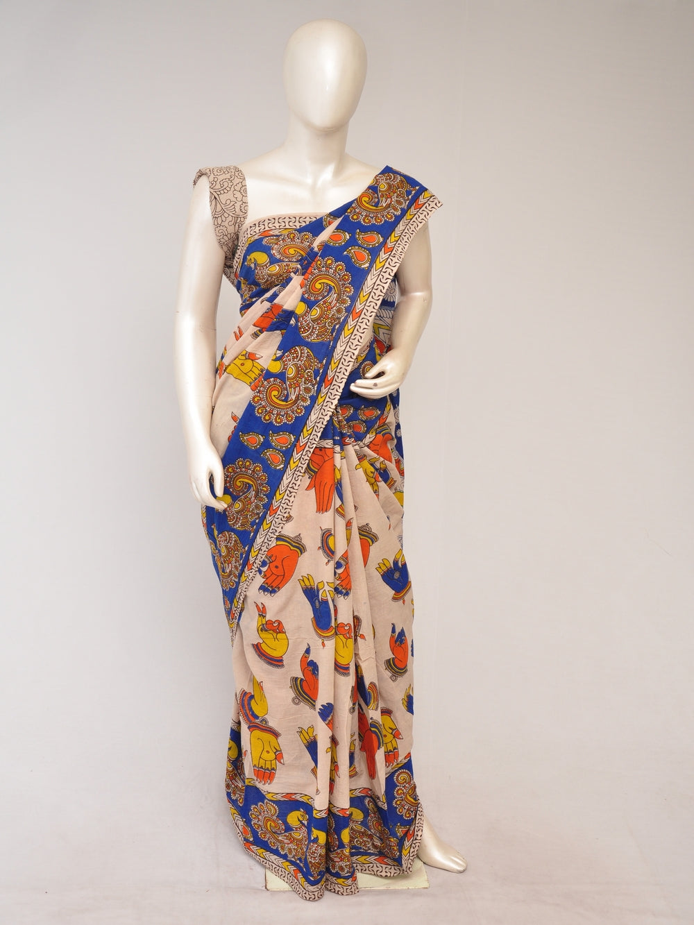 Kalamkari  Cotton Saree  [D80123113]