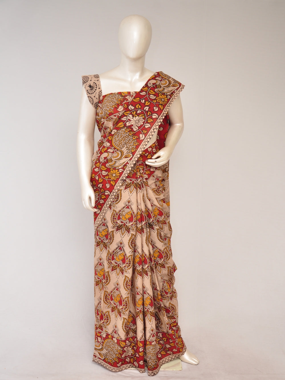 Kalamkari  Cotton Saree  [D80123114]