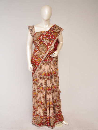 Kalamkari  Cotton Saree  [D80123114]