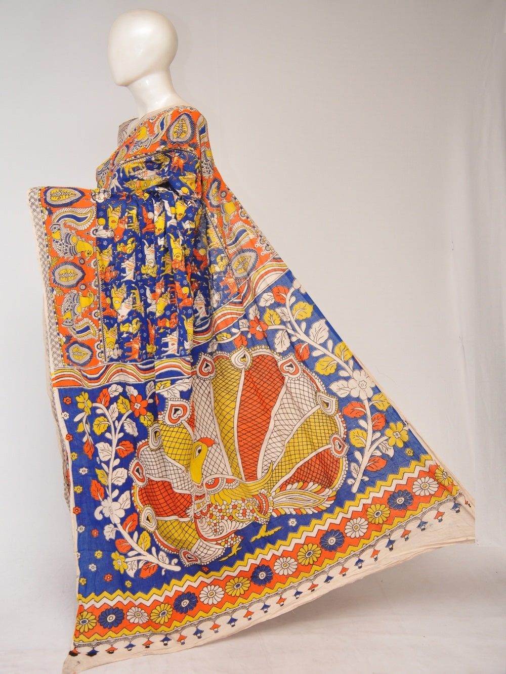 Kalamkari  Cotton Saree  [D80123103]