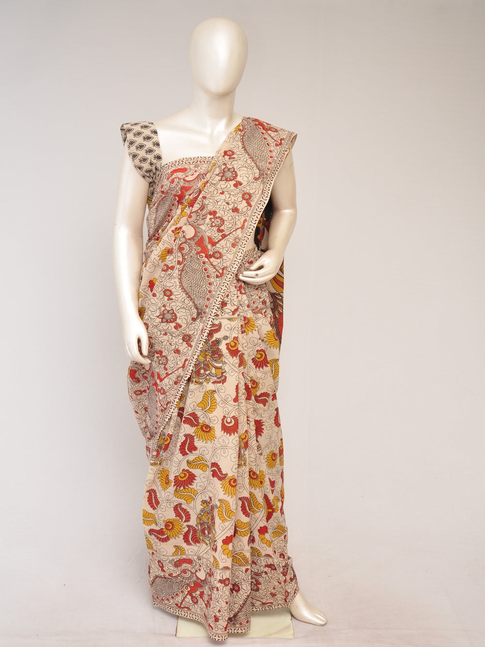 Kalamkari  Cotton Saree  [D80123107]