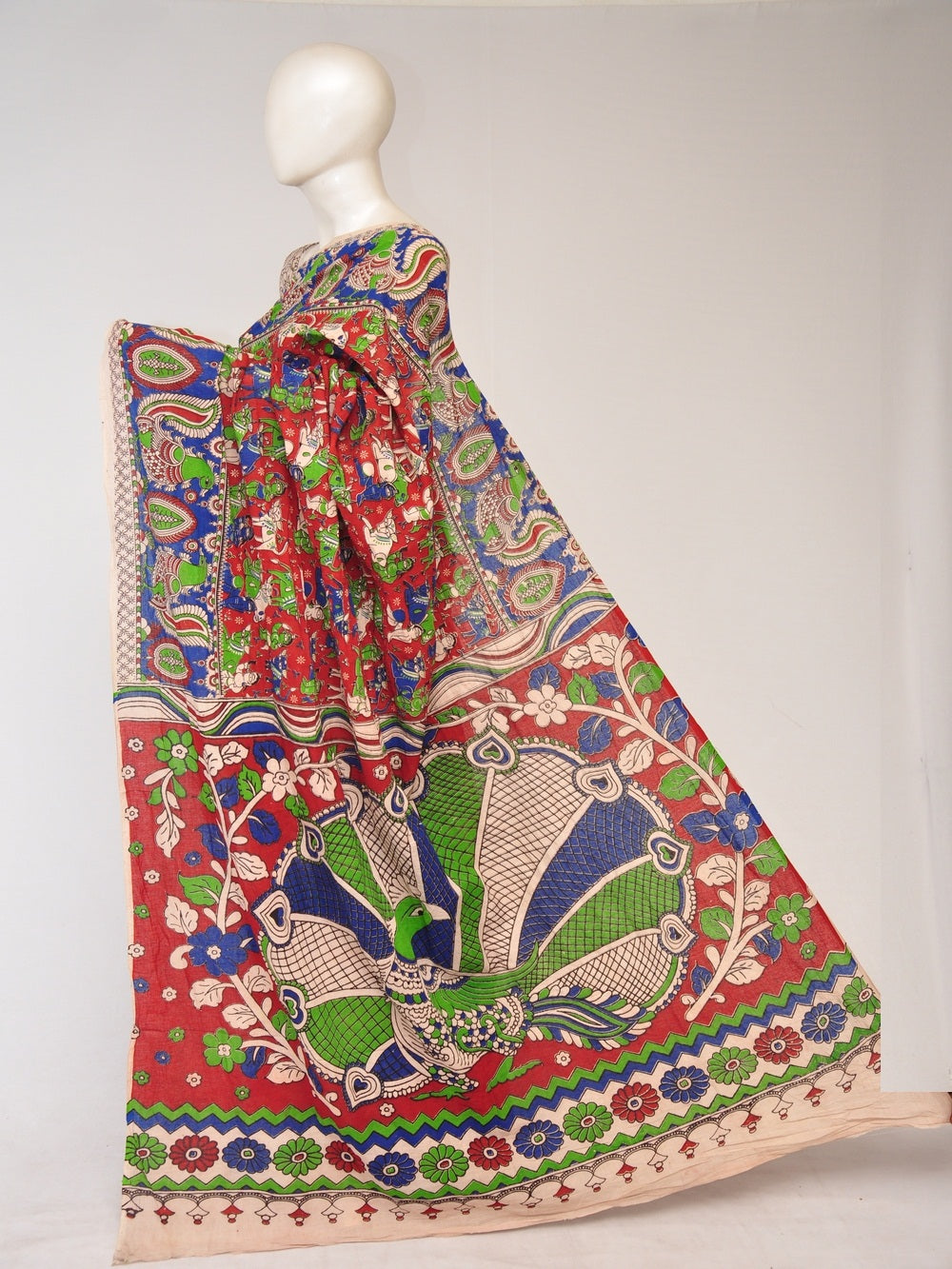 Kalamkari  Cotton Saree  [D80123111]
