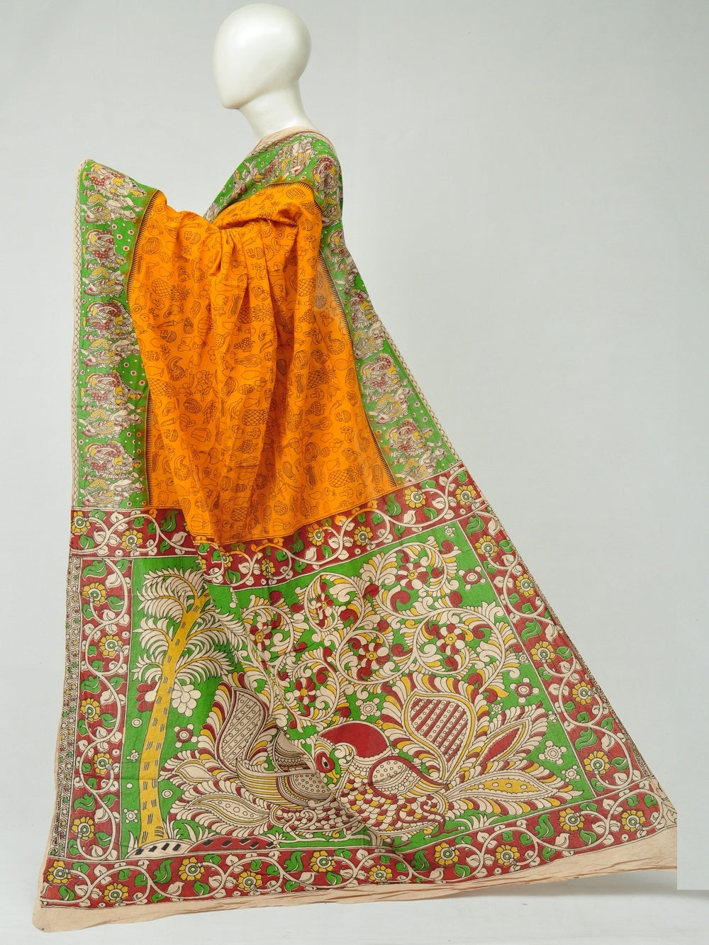 Kalamkari  Cotton Saree  [D80310250] - DressesForWomen.IN
