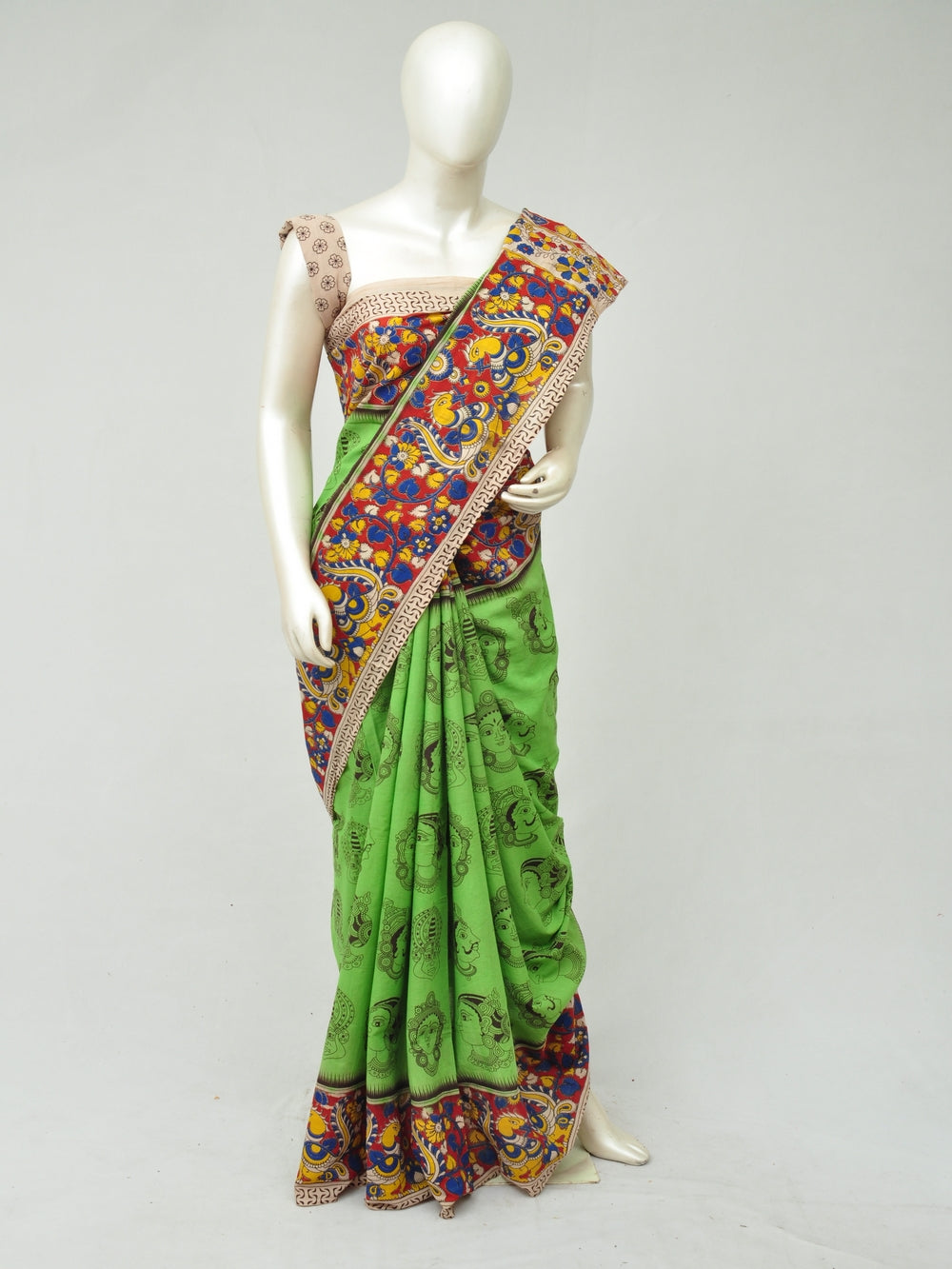 Kalamkari Cotton Saree  [D80313273]