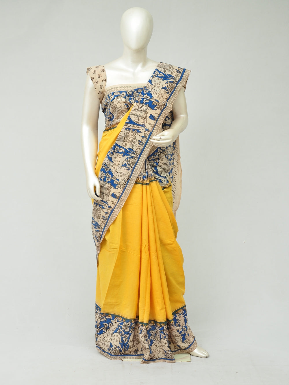 Kalamkari Cotton Saree  [D80313277]