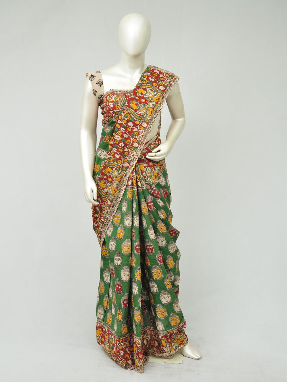 Kalamkari  Cotton Saree   [D80315111]