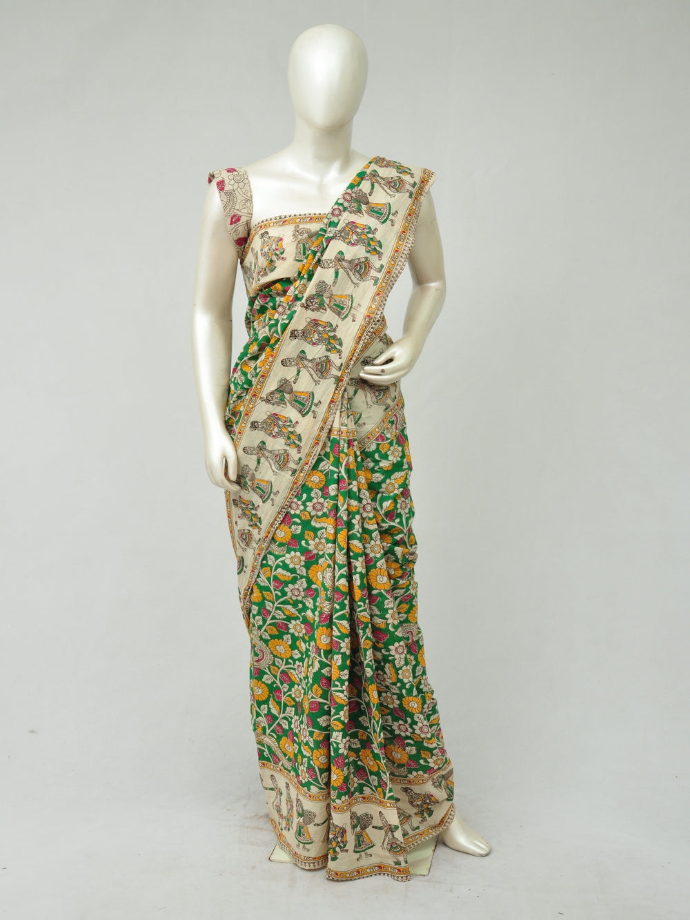 Kalamkari  Cotton Saree   [D80315122]