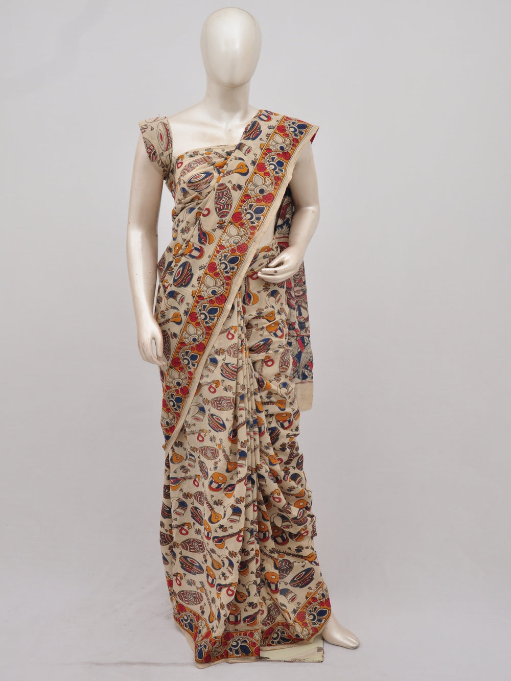Kalamkari  Cotton Saree [D90301017] - DressesForWomen.IN