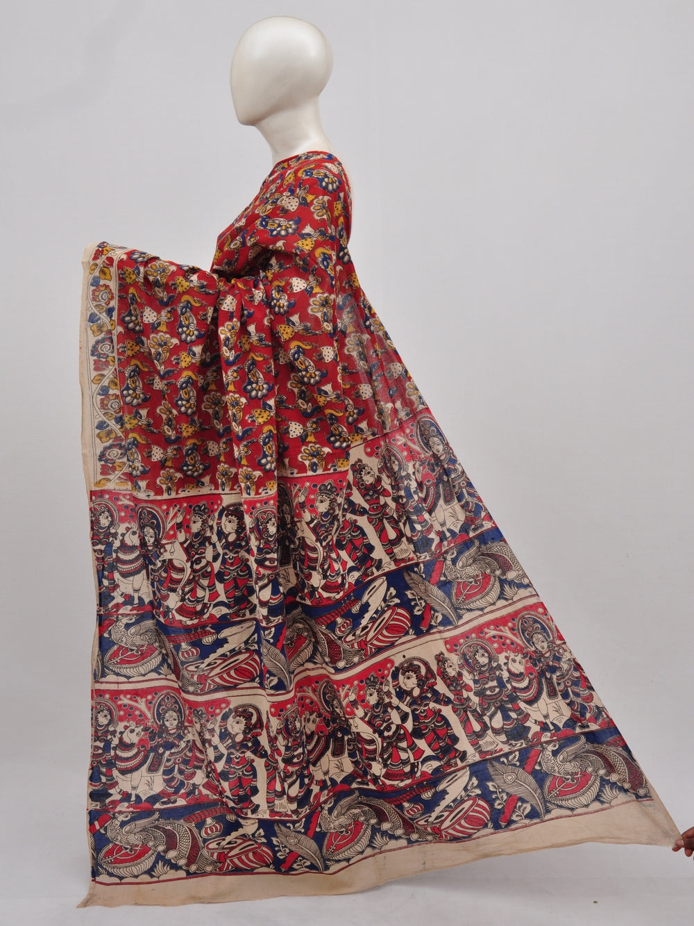 Kalamkari  Cotton Saree  [D90306010] - DressesForWomen.IN