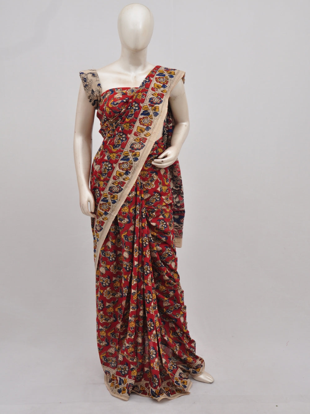 Kalamkari  Cotton Saree  [D90306010] - DressesForWomen.IN