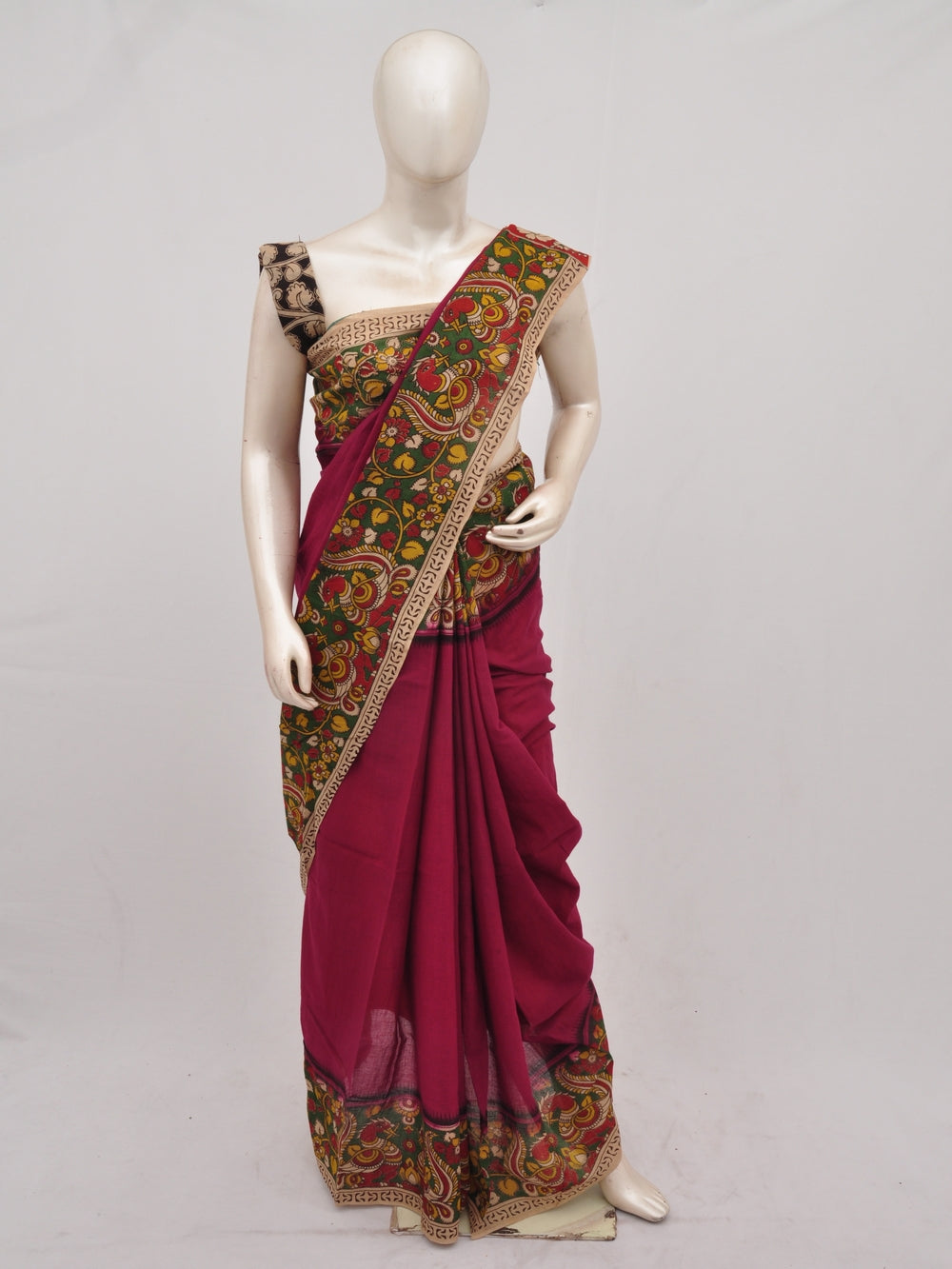 Kalamkari  Cotton Saree  [D90422007]