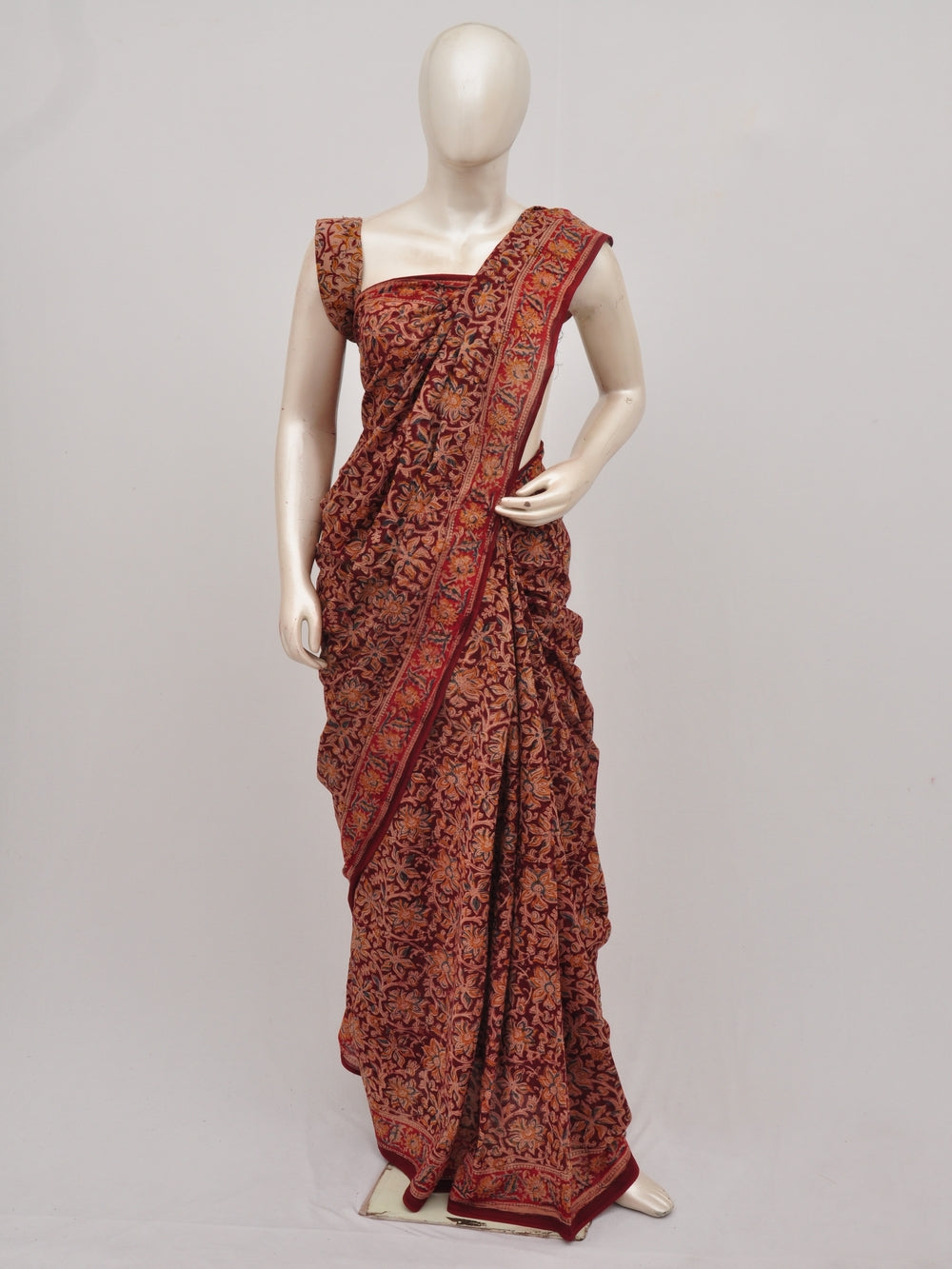 Kalamkari  Cotton Saree  [D90708011] - DressesForWomen.IN
