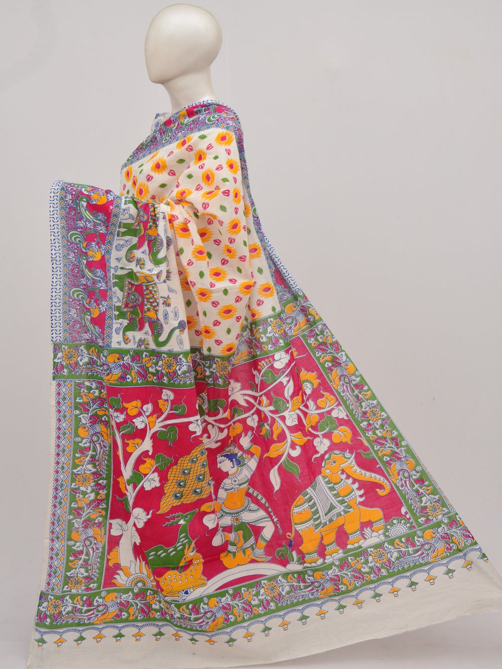 Kalamkari  Cotton Saree  [D90708013] - DressesForWomen.IN