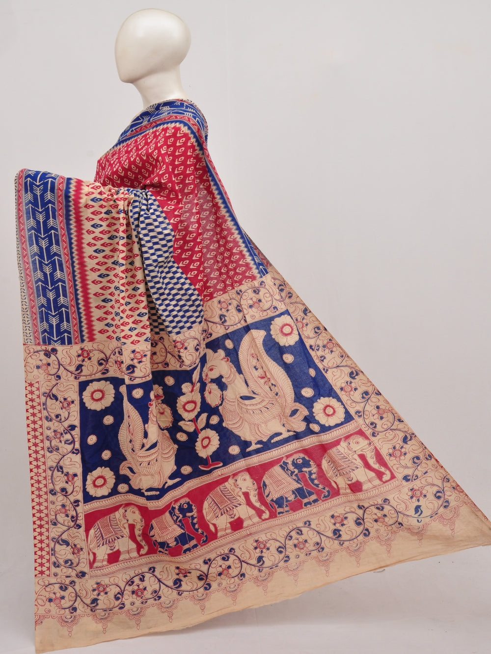 Kalamkari  Cotton Saree  [D90730012]