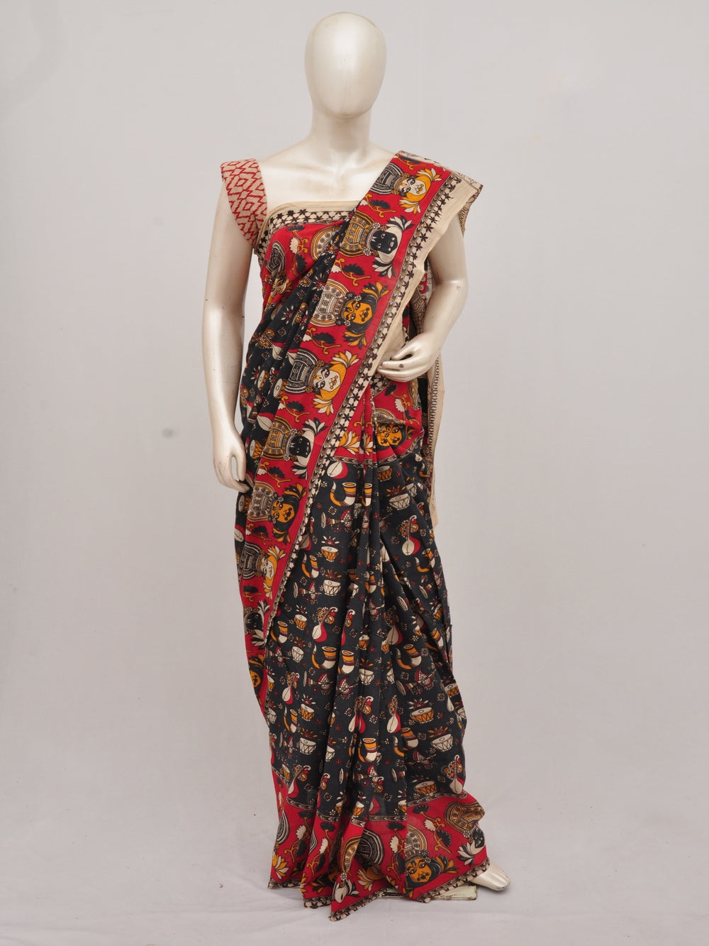 Kalamkari  Cotton Saree  [D90730017]