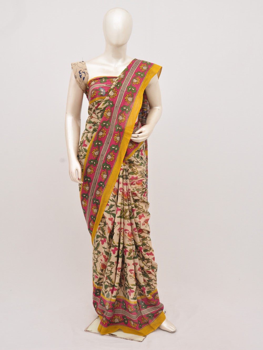 Kalamkari  Cotton Saree [D91020052]