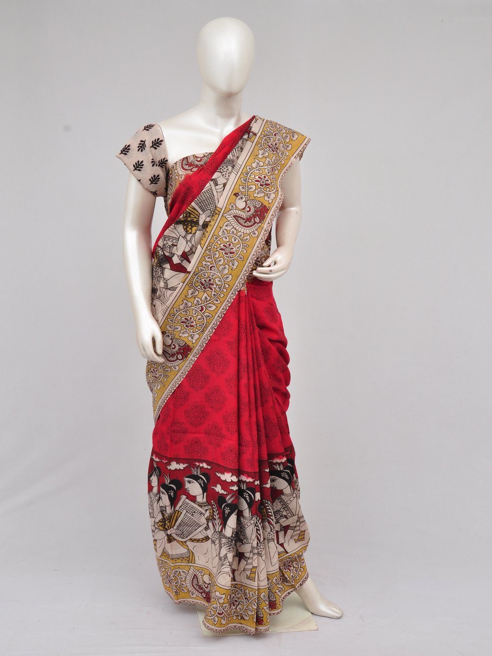 Kalamkari  Silk Sarees  [D61212004]