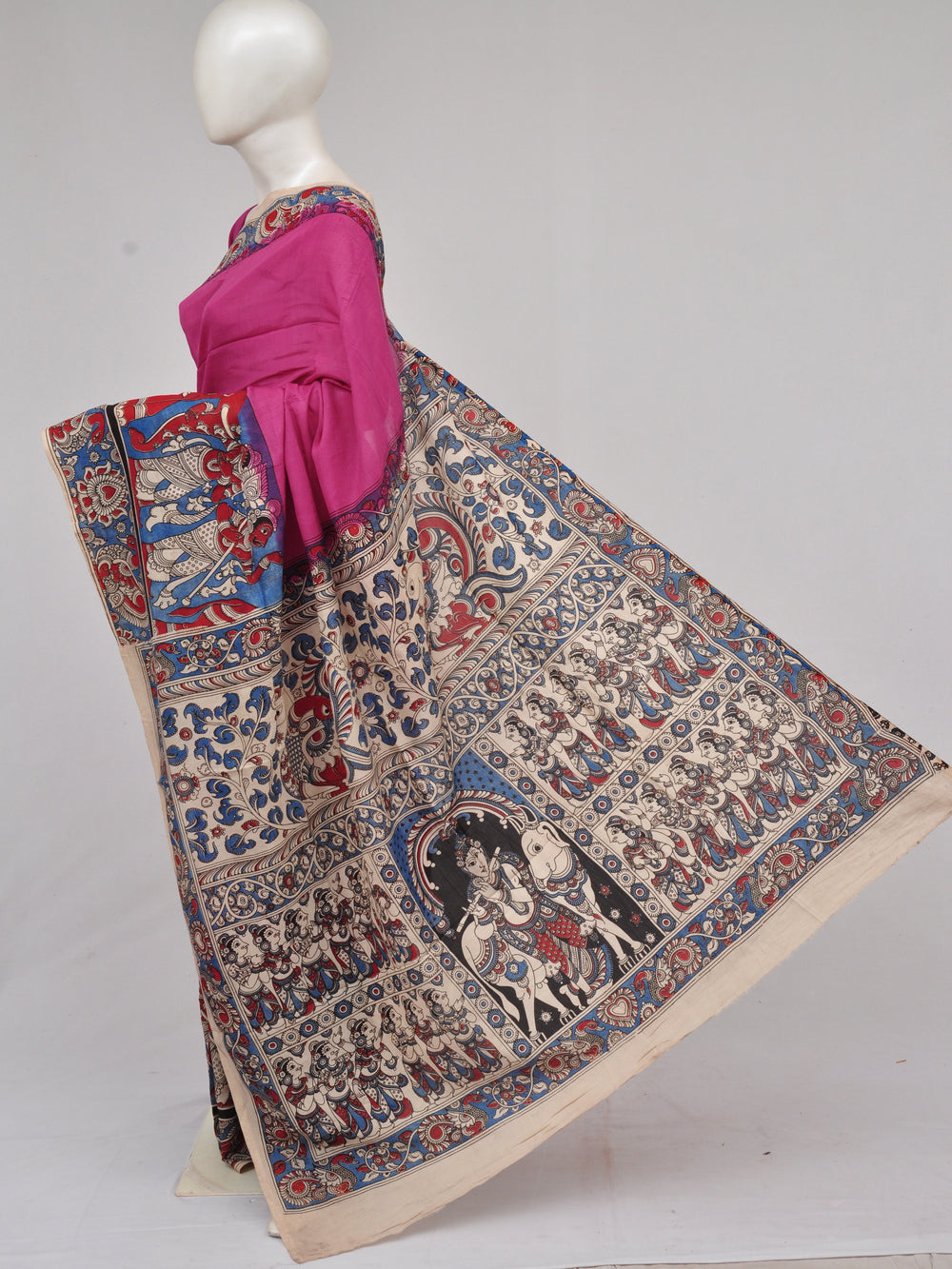 Kalamkari  Silk Sarees  [D61212005]