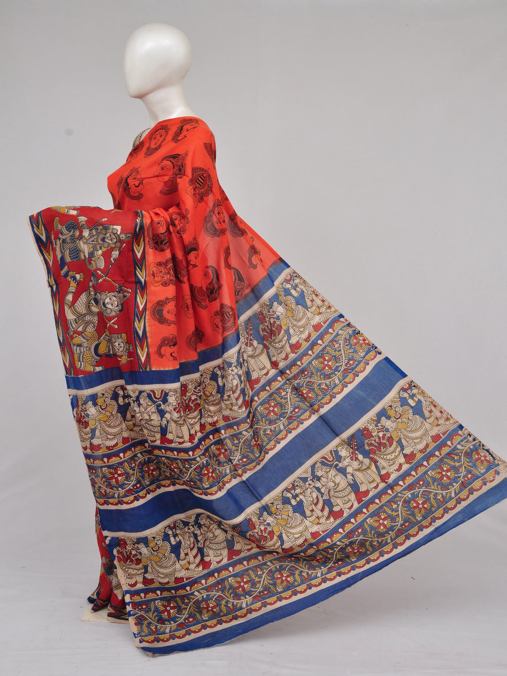Kalamkari  Silk Sarees  [D61212009]