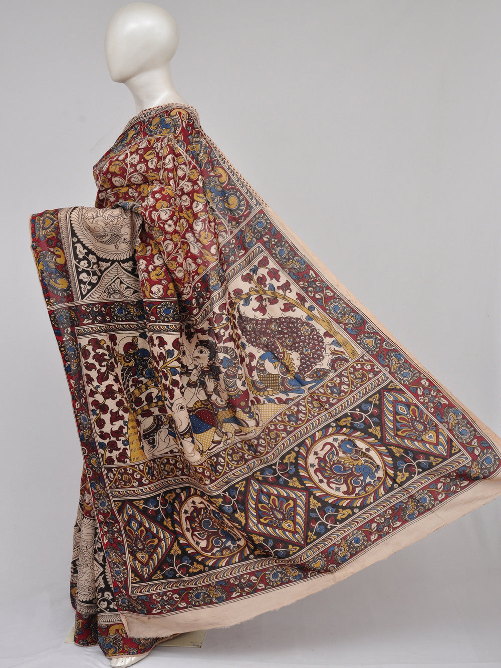 Kalamkari  Silk Sarees  [D61126007]
