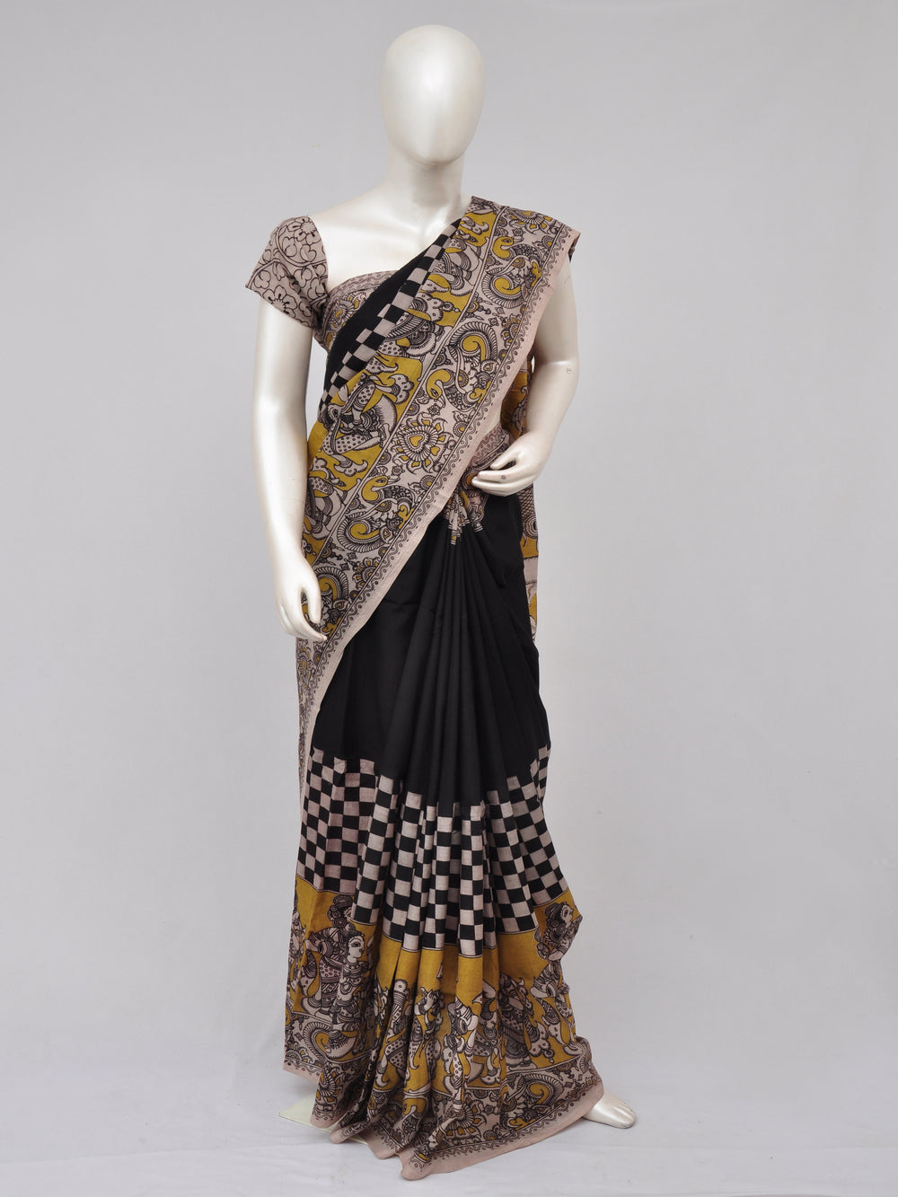 Kalamkari  Silk Sarees  [D61127001]
