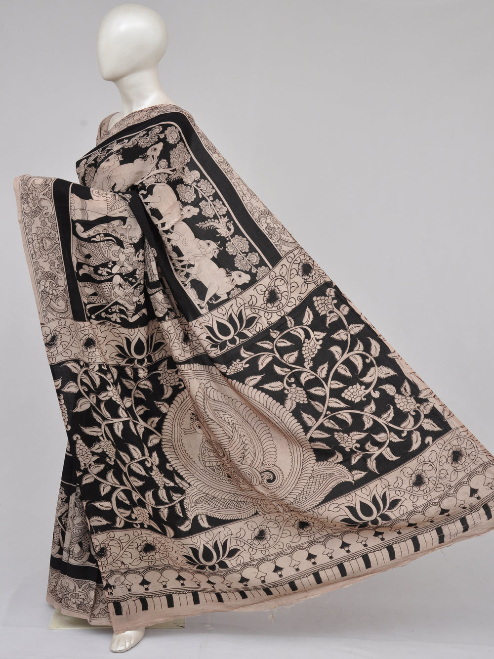 Kalamkari  Silk Sarees  [D61127003]