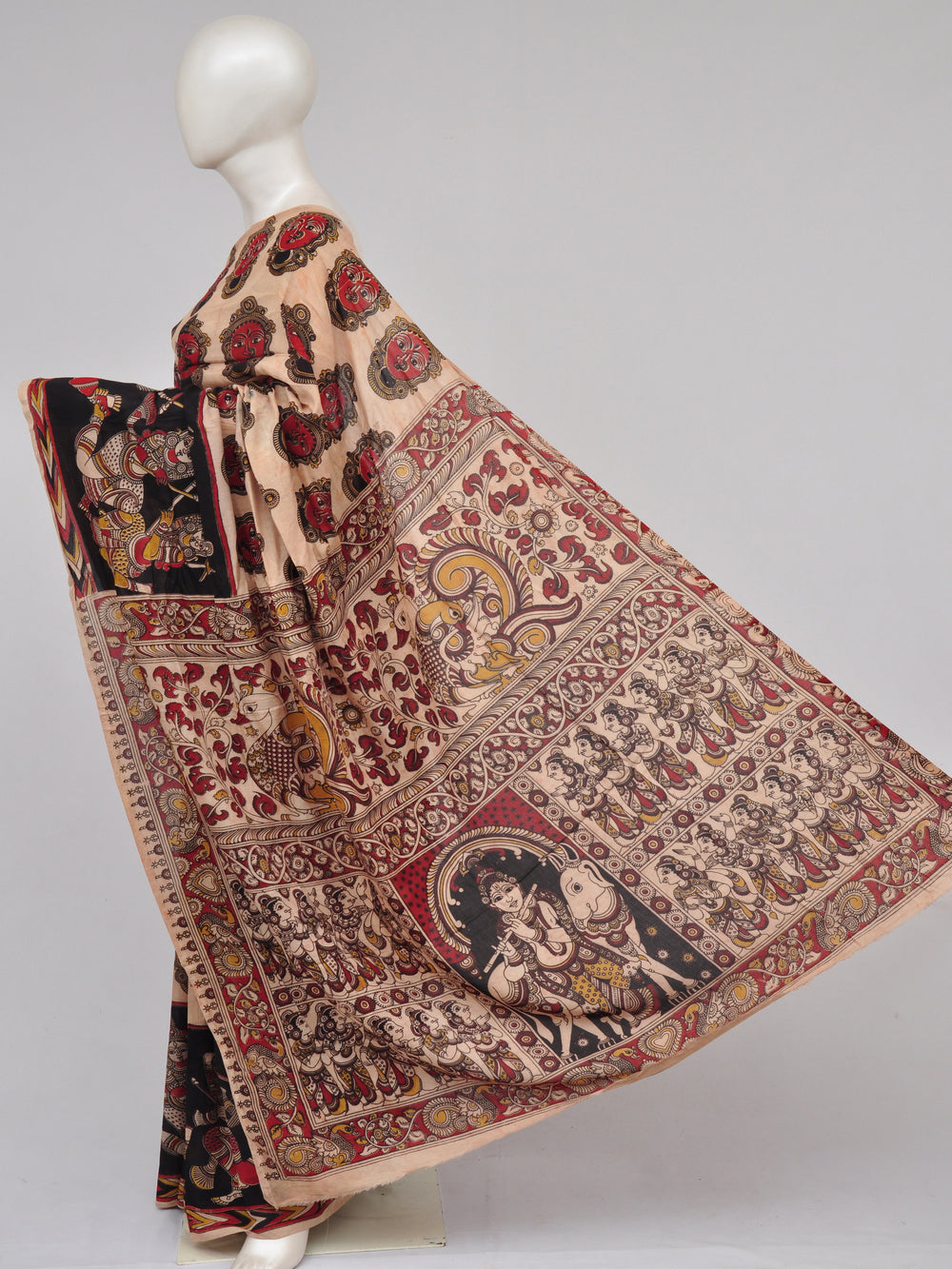 Kalamkari  Silk Sarees  [D61127004]