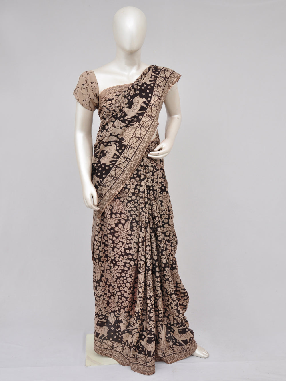 Kalamkari  Silk Sarees  [D61127005]