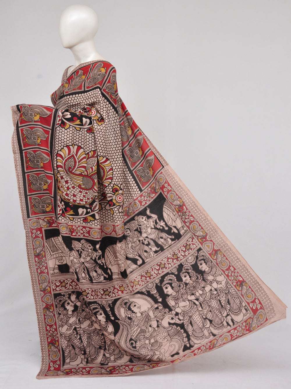Kalamkari  Silk Sarees  [D61213008]