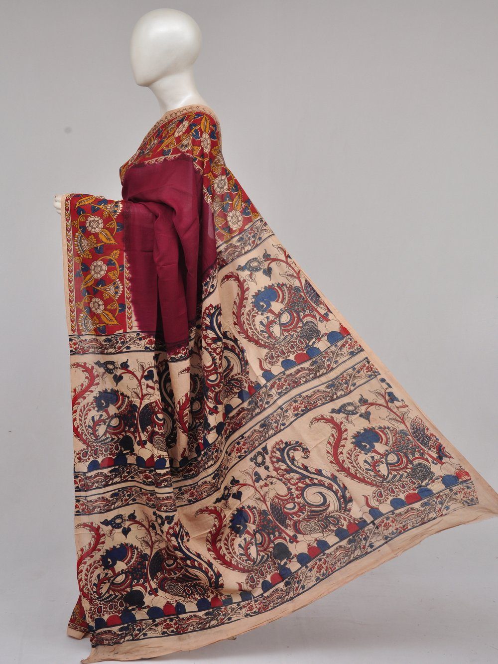 Kalamkari  Silk Sarees  [D61220005] - DressesForWomen.IN