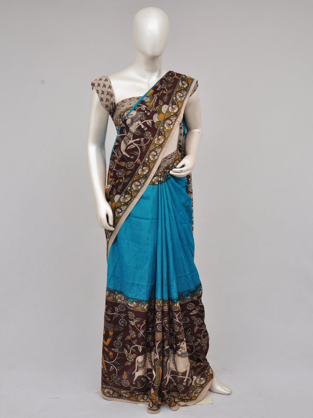 Kalamkari  Silk Sarees  [D61220010]