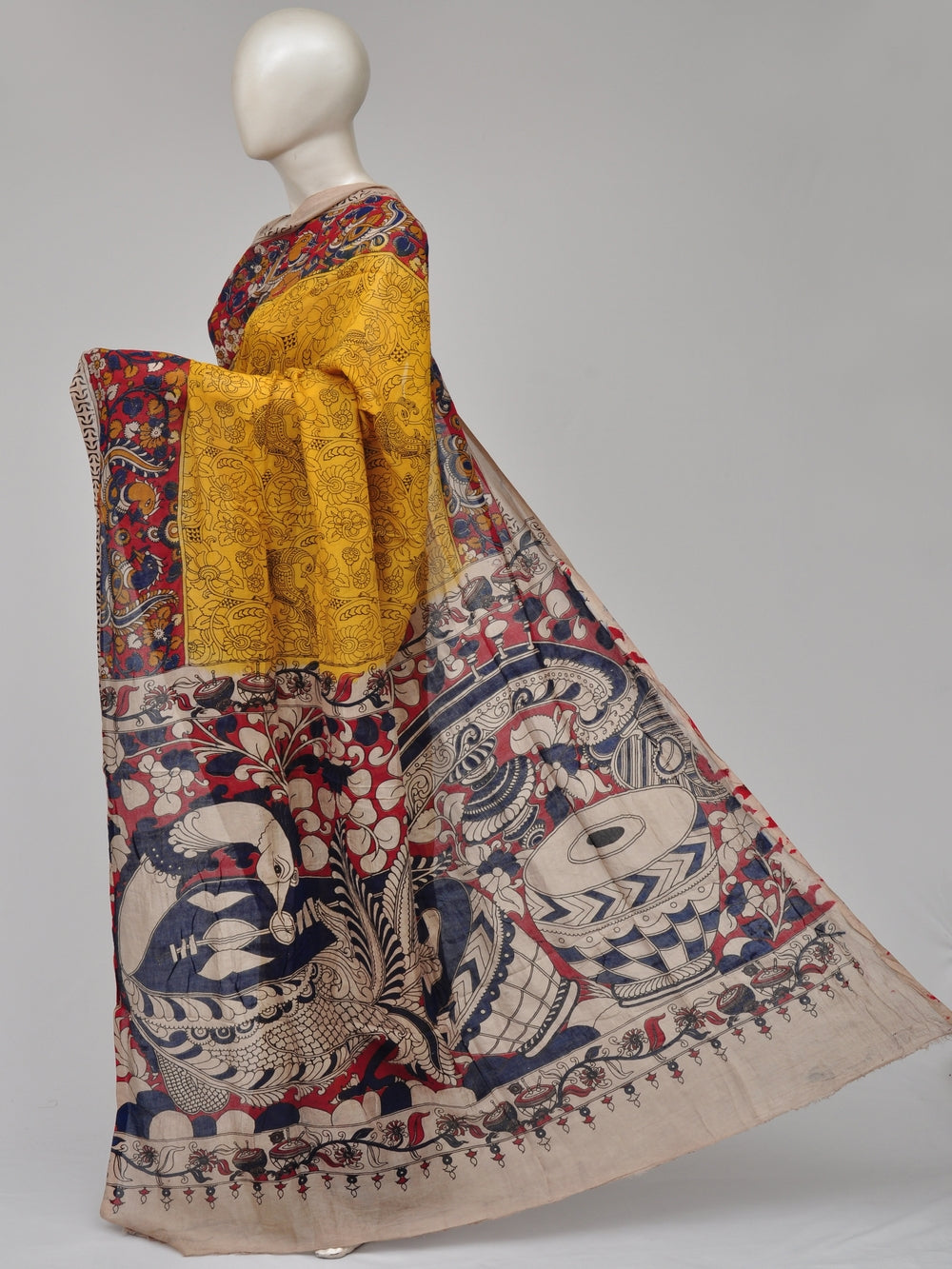 Kalamkari  Silk Sarees  [D71015006]