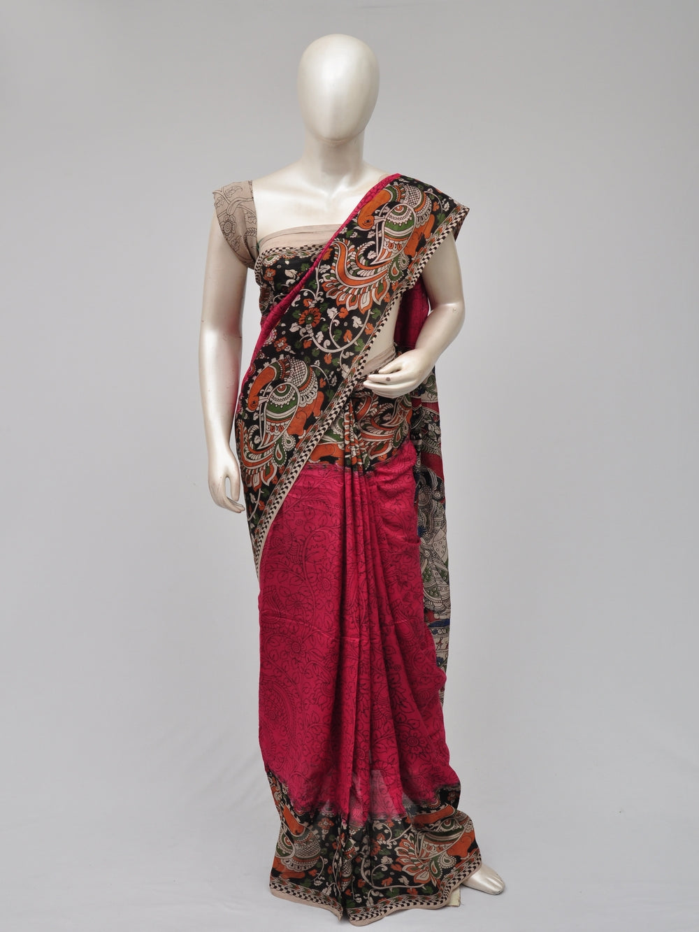 Kalamkari  Silk Sarees  [D71015017]