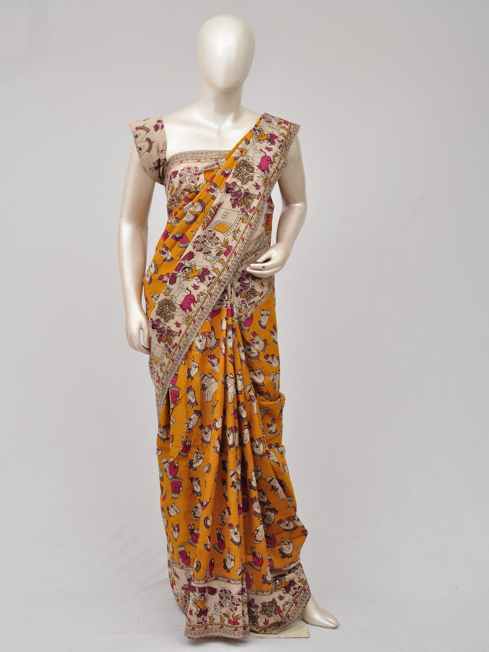 Kalamkari  Silk Sarees    [D71020050]