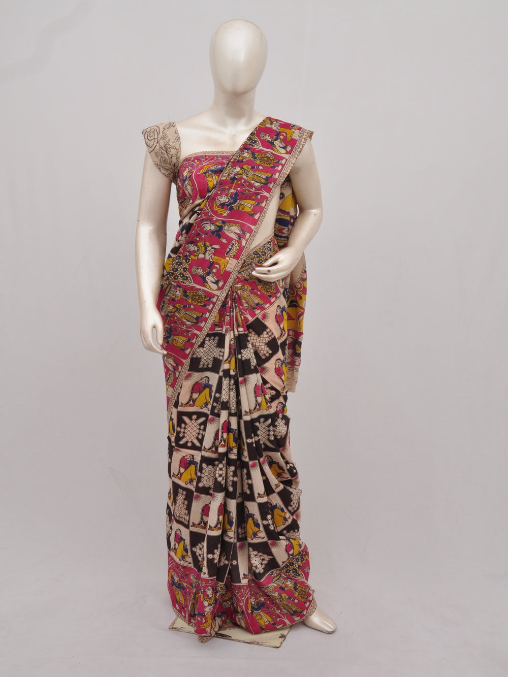 Kalamkari Silk Sarees [D90401084]