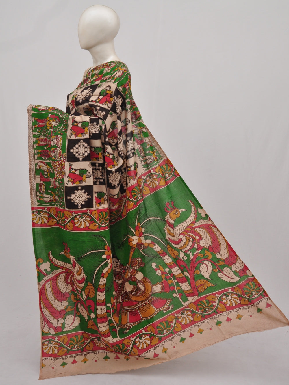 Kalamkari Silk Sarees [D90401085]