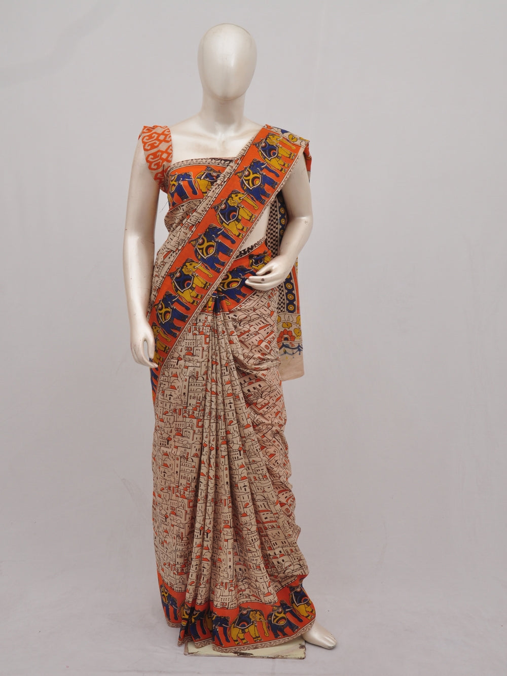 Kalamkari Silk Sarees [D90402016]