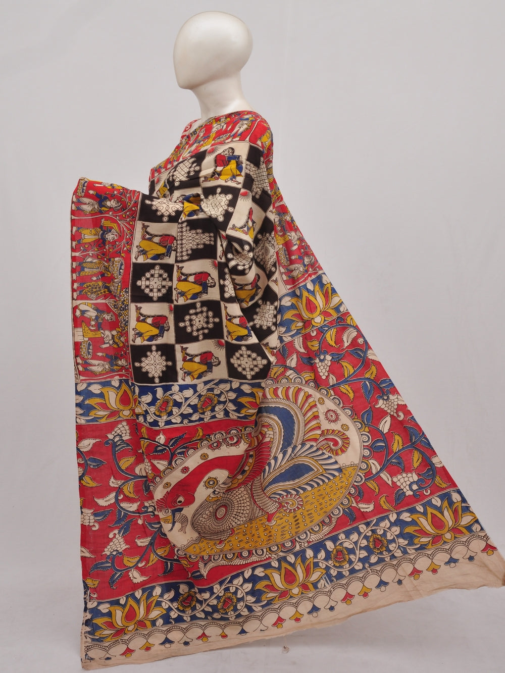 Kalamkari Silk Sarees [D90402018]