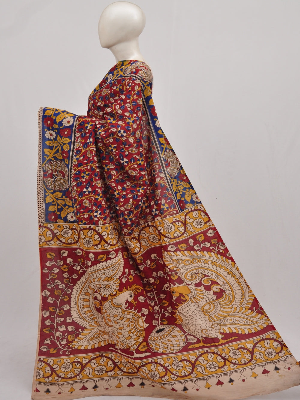 Kalamkari Silk Sarees  [D90402040]