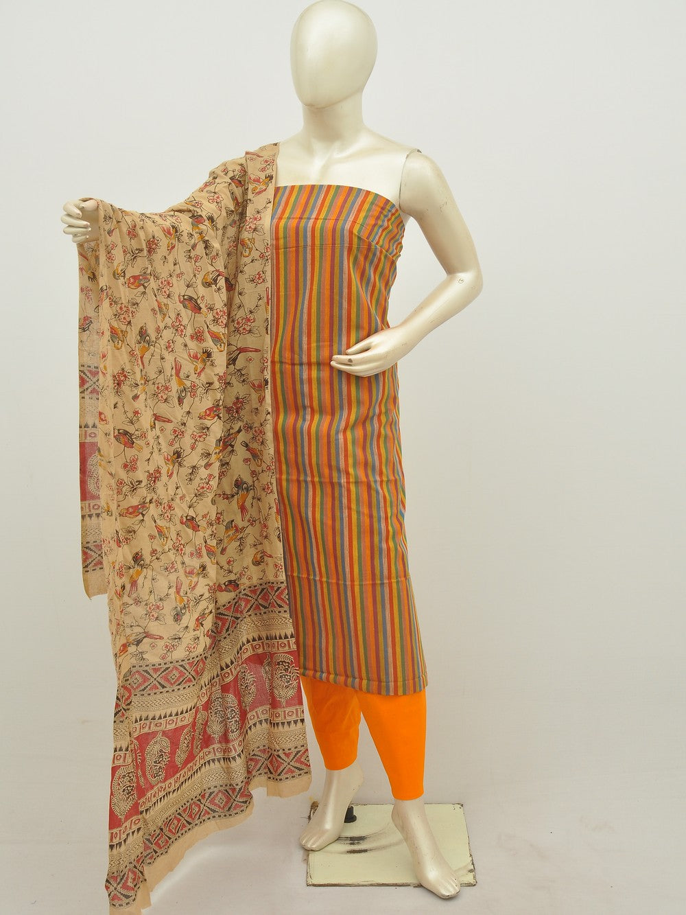 Kalamkari Mangalagiri Dress Material [D20124006]