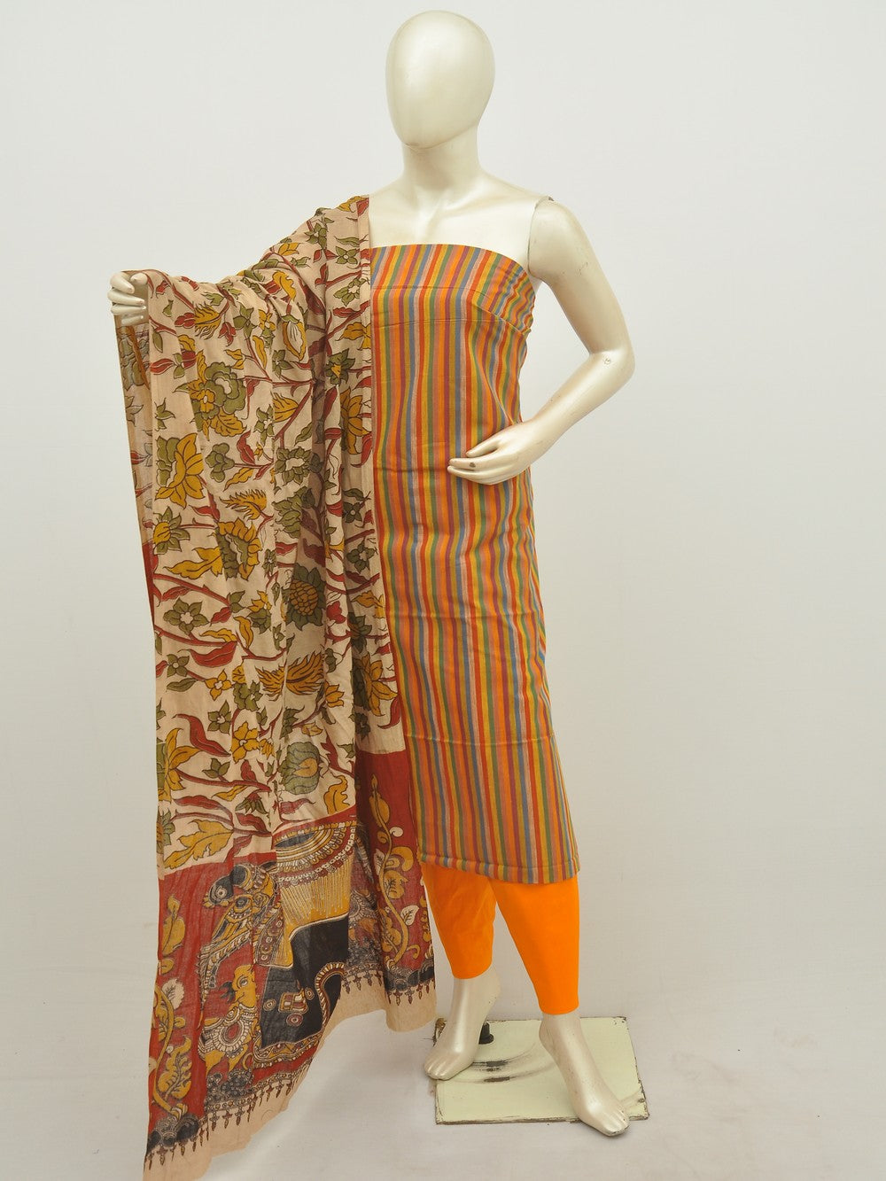 Kalamkari Mangalagiri Dress Material [D20124007]