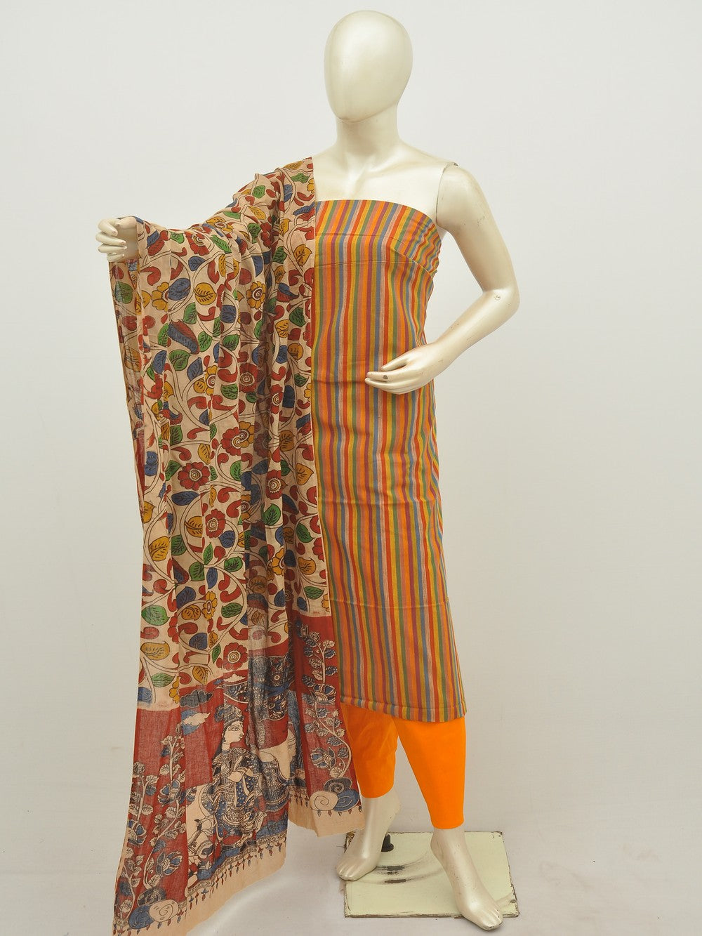 Kalamkari Mangalagiri Dress Material [D20124011]