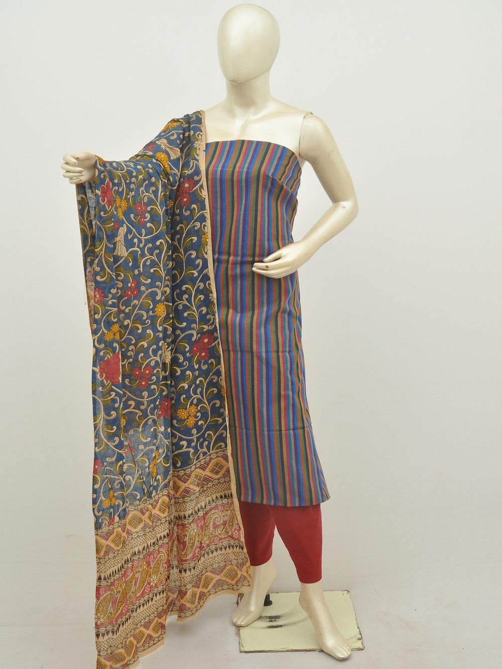 Kalamkari Mangalagiri Dress Material [D20124017]