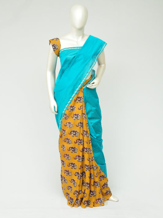 Chanderi Kalamkari Silk Half-Half Designer Sarees [D80119052]