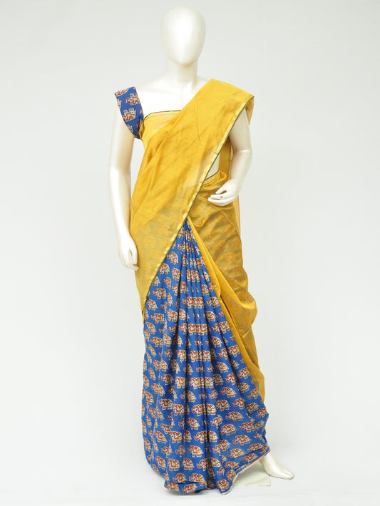 Chanderi Kalamkari Silk Half-Half Designer Sarees [D80119055]