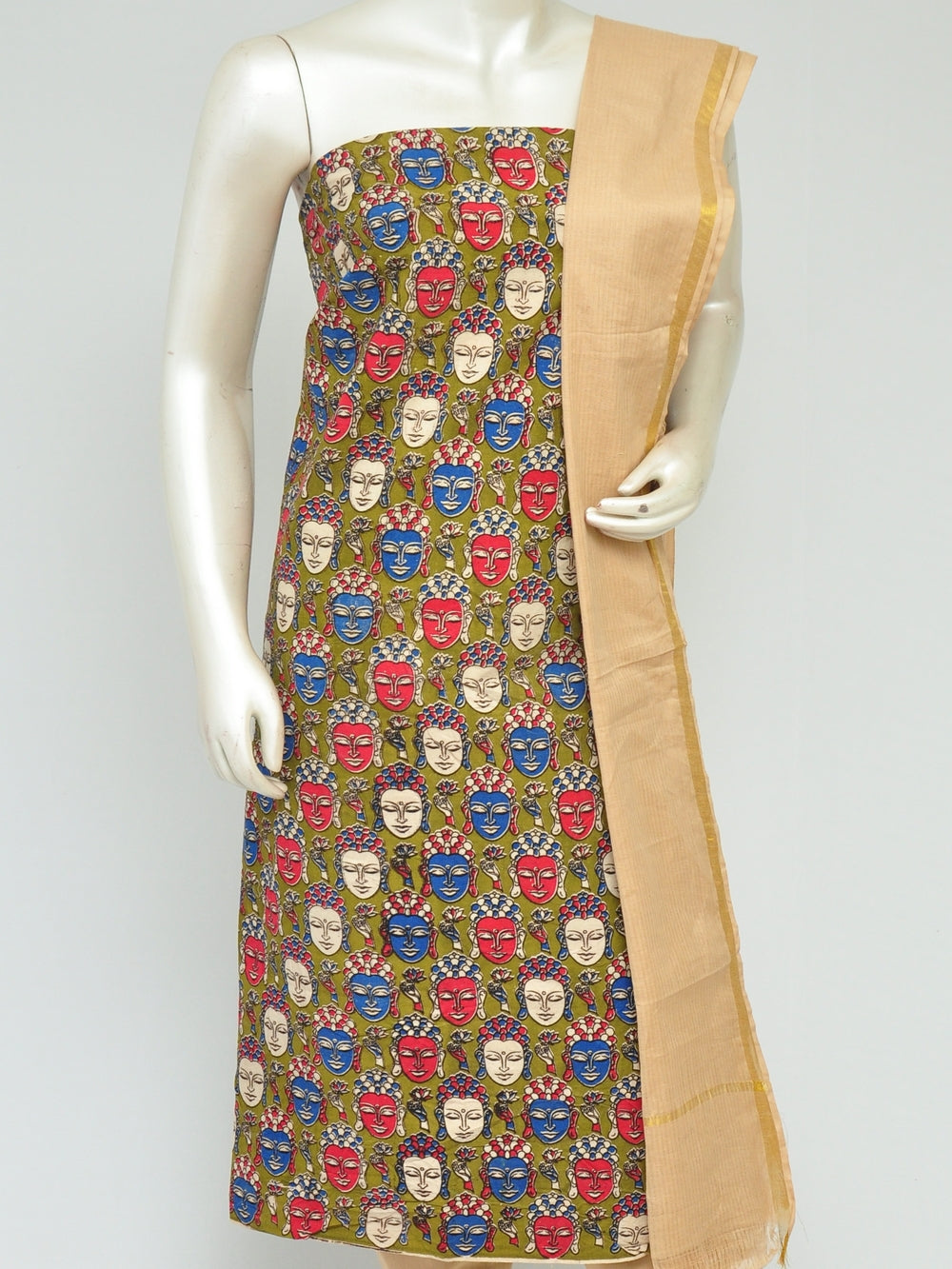 Kalamkari Dress Material    [D80120076]