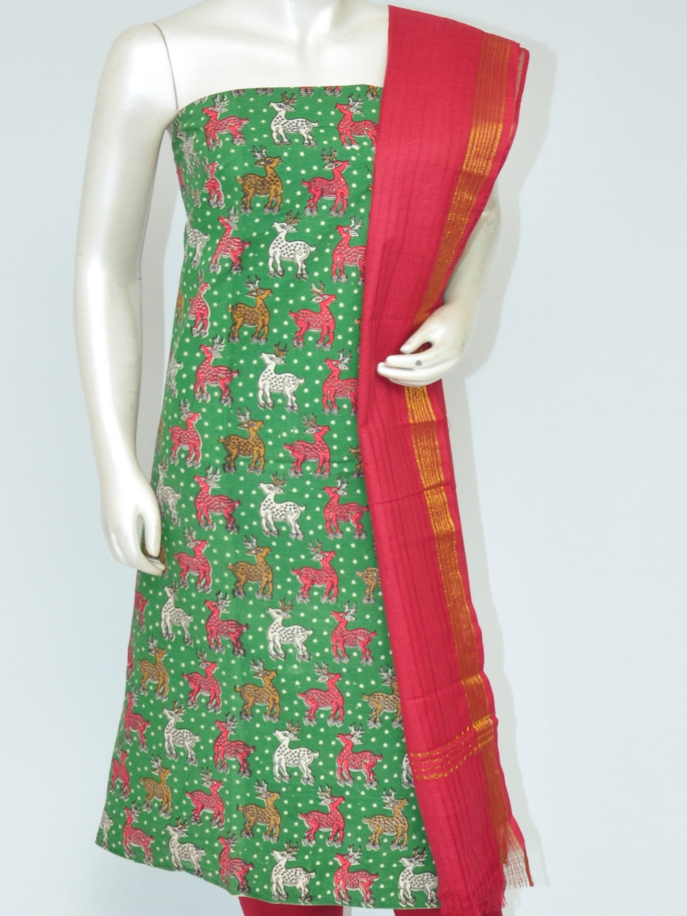 Kalamkari Dress Material    [D80120091]