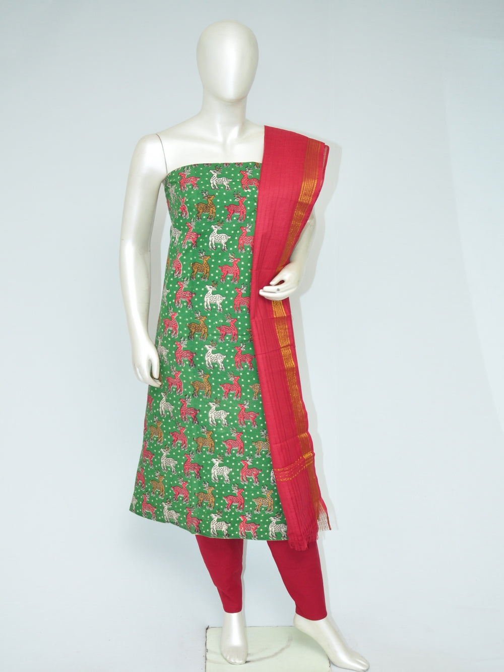 Kalamkari Dress Material    [D80120091]